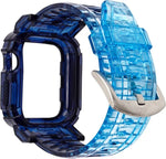 สายเคส TPU แบบไล่ระดับสีสำหรับ Apple Watch Series 9 / 8 / 7 45mm / 6 / 5 / 4 / Watch SE 44mm / Watch 42mm, สำหรับ Apple Watch Series 9 / 8 / 7 45mm / 6 / 5 / 4 / Watch SE 44mm / Watch 42mm