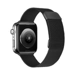 สายรัดนาฬิกาแบบยืดหยุ่นแม่เหล็กมิลานแบบสองส่วนสำหรับ Apple Watch Series, 7 45mm / 6 & SE & 5 & 4 44mm / 3 & 2 & 1 42mm, 7 41mm / 6 & SE & 5 & 4 40mm / 3 & 2 & 1 38mm