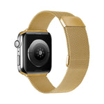 สายรัดนาฬิกาแบบยืดหยุ่นแม่เหล็กมิลานแบบสองส่วนสำหรับ Apple Watch Series, 7 45mm / 6 & SE & 5 & 4 44mm / 3 & 2 & 1 42mm, 7 41mm / 6 & SE & 5 & 4 40mm / 3 & 2 & 1 38mm