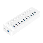 ORICO CT2U3-10AB-WH ฮับ USB หลายพอร์ต 10 ใน 1 ลายพลาสติกพร้อมสวิตช์แยกแต่ละพอร์ต,, CT2U3-10AB-BK ปลั๊ก AU, CT2U3-10AB-WH ปลั๊ก AU, CT2U3-10AB-BK ปลั๊ก UK, CT2U3-10AB-WH ปลั๊ก UK, CT2U3-10AB-BK ปลั๊ก EU, CT2U3-10AB-WH ปลั๊ก EU