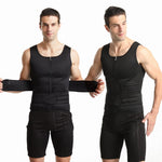 เสื้อกล้ามกระชับสัดส่วนสำหรับผู้ชายผ้าไนโอพรีน S, M, L, XL, XXL, XXXL