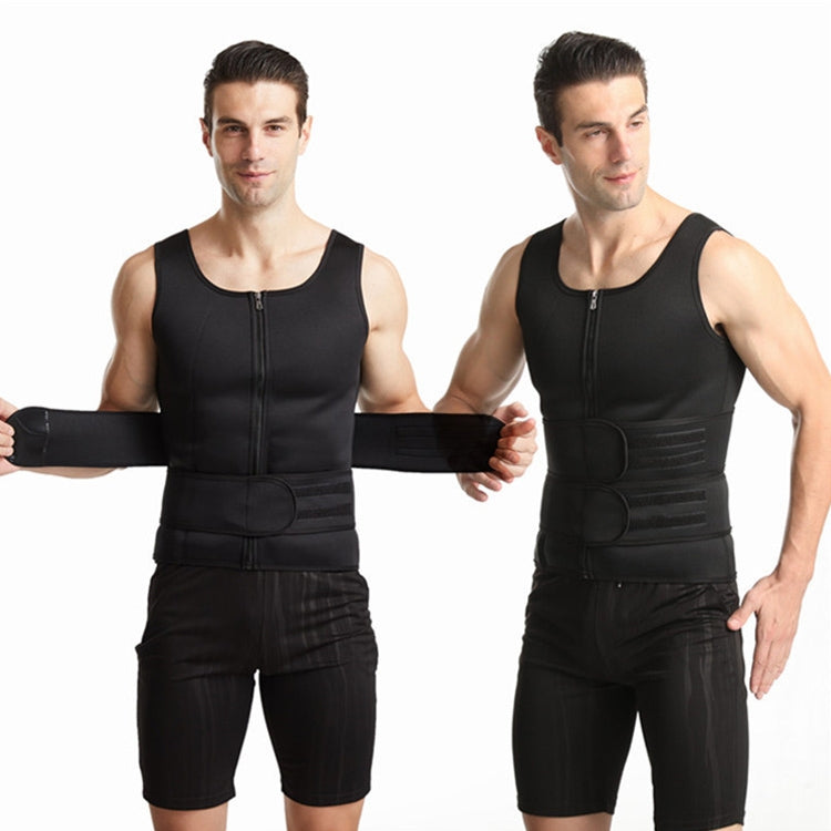 เสื้อกล้ามกระชับสัดส่วนสำหรับผู้ชายผ้าไนโอพรีน S, M, L, XL, XXL, XXXL