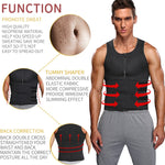 เสื้อกล้ามกระชับสัดส่วนสำหรับผู้ชายผ้าไนโอพรีน S, M, L, XL, XXL, XXXL