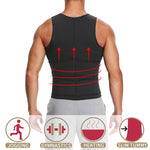 เสื้อกล้ามกระชับสัดส่วนสำหรับผู้ชายผ้าไนโอพรีน S, M, L, XL, XXL, XXXL