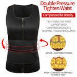 เสื้อกล้ามกระชับสัดส่วนสำหรับผู้ชายผ้าไนโอพรีน S, M, L, XL, XXL, XXXL