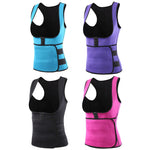 เสื้อกล้ามกระชับรูปร่างระบายเหงื่อ พร้อมเข็มขัดรัดเอว, S, M, XXXL, L, XL, XXL