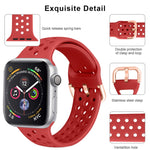 สายรัดนาฬิกาแบบซิลิโคนสำหรับ Apple Watch Series, 7 45mm / 6 & SE & 5 & 4 44mm / 3 & 2 & 1 42mm