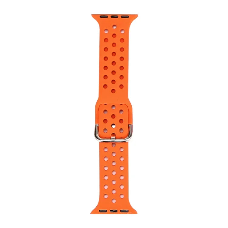 สายรัดนาฬิกาซิลิโคนสำหรับ Apple Watch Series, 7 41mm / 6 & SE & 5 & 4 40mm / 3 & 2 & 1 38mm