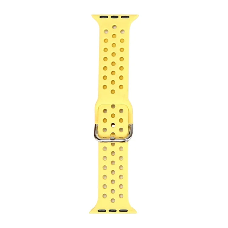 สายรัดนาฬิกาซิลิโคนสำหรับ Apple Watch Series, 7 41mm / 6 & SE & 5 & 4 40mm / 3 & 2 & 1 38mm