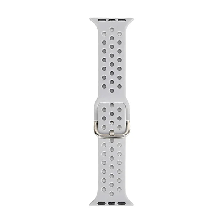 สายรัดนาฬิกาซิลิโคนสำหรับ Apple Watch Series, 7 41mm / 6 & SE & 5 & 4 40mm / 3 & 2 & 1 38mm