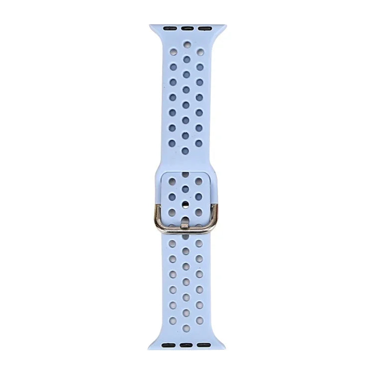 สายรัดนาฬิกาซิลิโคนสำหรับ Apple Watch Series, 7 41mm / 6 & SE & 5 & 4 40mm / 3 & 2 & 1 38mm