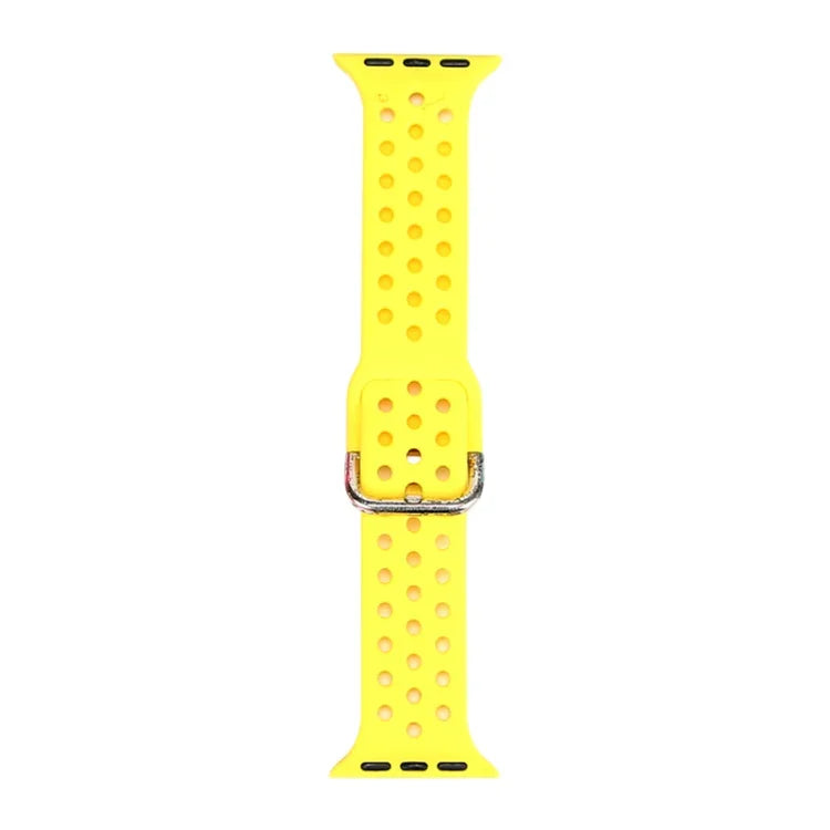 สายรัดนาฬิกาซิลิโคนสำหรับ Apple Watch Series, 7 41mm / 6 & SE & 5 & 4 40mm / 3 & 2 & 1 38mm