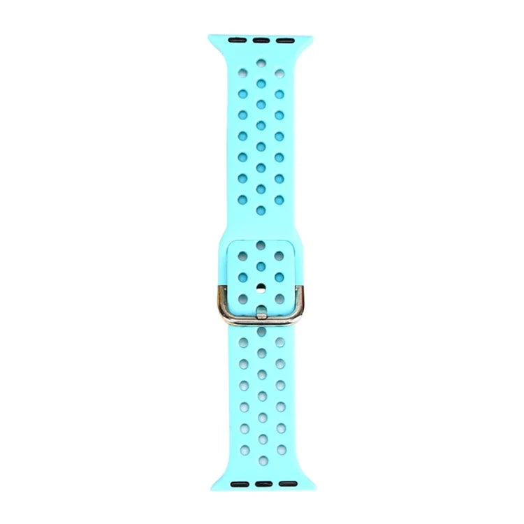 สายรัดนาฬิกาซิลิโคนสำหรับ Apple Watch Series, 7 41mm / 6 & SE & 5 & 4 40mm / 3 & 2 & 1 38mm