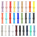 สายรัดนาฬิกาซิลิโคนสำหรับ Apple Watch Series, 7 41mm / 6 & SE & 5 & 4 40mm / 3 & 2 & 1 38mm