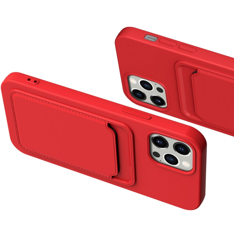 TPU + Flannel Lining Shockproof Case with Card Slots, For iPhone 13 mini, For iPhone 13, For iPhone 13 Pro, For iPhone 13 Pro Max