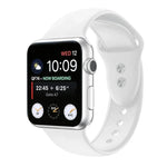 สายรัดนาฬิกาซิลิโคนแบบสองตะขอสำหรับ Apple Watch Series, 7 45mm / 6 & SE & 5 & 4 44mm / 3 & 2 & 1 42mm, 7 41mm / 6 & SE & 5 & 4 40mm / 3 & 2 & 1 38mm