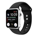สายรัดนาฬิกาซิลิโคนแบบสองตะขอสำหรับ Apple Watch Series, 7 45mm / 6 & SE & 5 & 4 44mm / 3 & 2 & 1 42mm, 7 41mm / 6 & SE & 5 & 4 40mm / 3 & 2 & 1 38mm