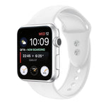สายรัดนาฬิกาซิลิโคนแบบสองตะขอสำหรับ Apple Watch Series, 7 45mm / 6 & SE & 5 & 4 44mm / 3 & 2 & 1 42mm, 7 41mm / 6 & SE & 5 & 4 40mm / 3 & 2 & 1 38mm