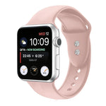 สายรัดนาฬิกาซิลิโคนแบบสองตะขอสำหรับ Apple Watch Series, 7 45mm / 6 & SE & 5 & 4 44mm / 3 & 2 & 1 42mm, 7 41mm / 6 & SE & 5 & 4 40mm / 3 & 2 & 1 38mm