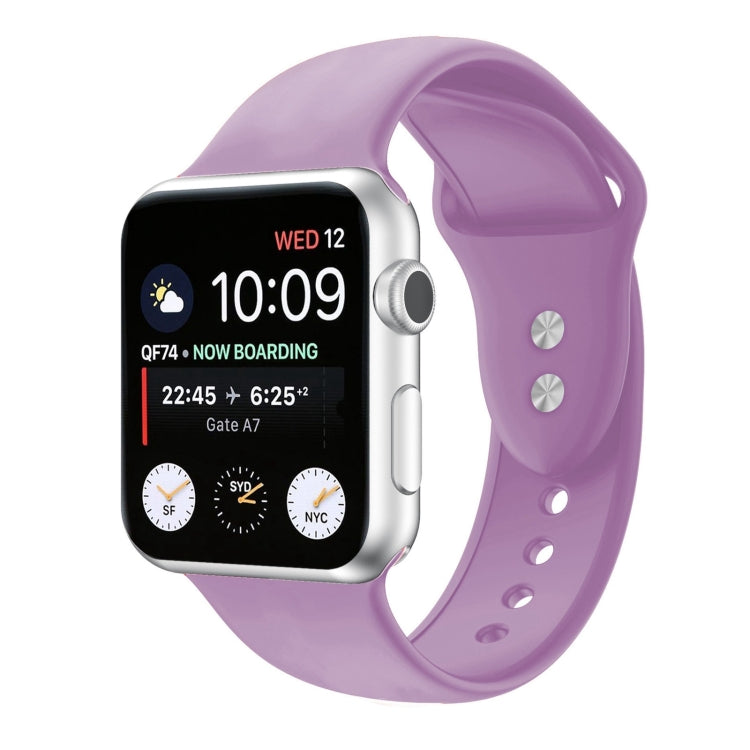 สายรัดนาฬิกาซิลิโคนแบบสองตะขอสำหรับ Apple Watch Series, 7 45mm / 6 & SE & 5 & 4 44mm / 3 & 2 & 1 42mm, 7 41mm / 6 & SE & 5 & 4 40mm / 3 & 2 & 1 38mm