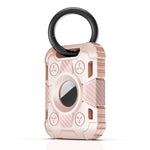 เคสปกป้องคาร์บอนไฟเบอร์ TPU กันรอยขีดข่วนและกันกระแทกพร้อมห่วงพวงกุญแจ สำหรับ AirTag รุ่น Tank Armor
