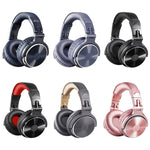 หูฟังมีสายลดเสียงรบกวนแบบสวมศีรษะ OneOdio Pro-10 พร้อมไมโครโฟน, ดำ แดง, ดำ, เทาเขียว, เทาน้ำเงิน, น้ำเงิน, โรสโกลด์