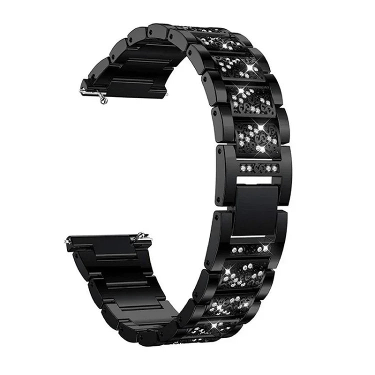 สายเหล็กประดับเพชรสามเม็ดเปลี่ยนได้ สำหรับ Samsung Galaxy Watch Active2