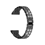 สายเหล็กประดับเพชรสองแถวเปลี่ยนได้ สำหรับ Samsung Smart Watch ขนาด 22 มม.