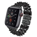 สายรัดนาฬิกาแบบโลหะคาวบอยสำหรับ Apple Watch Series, 7 41mm / 6 & SE & 5 & 4 40mm / 3 & 2 & 1 38mm, 7 45mm / 6 & SE & 5 & 4 44mm / 3 & 2 & 1 42mm