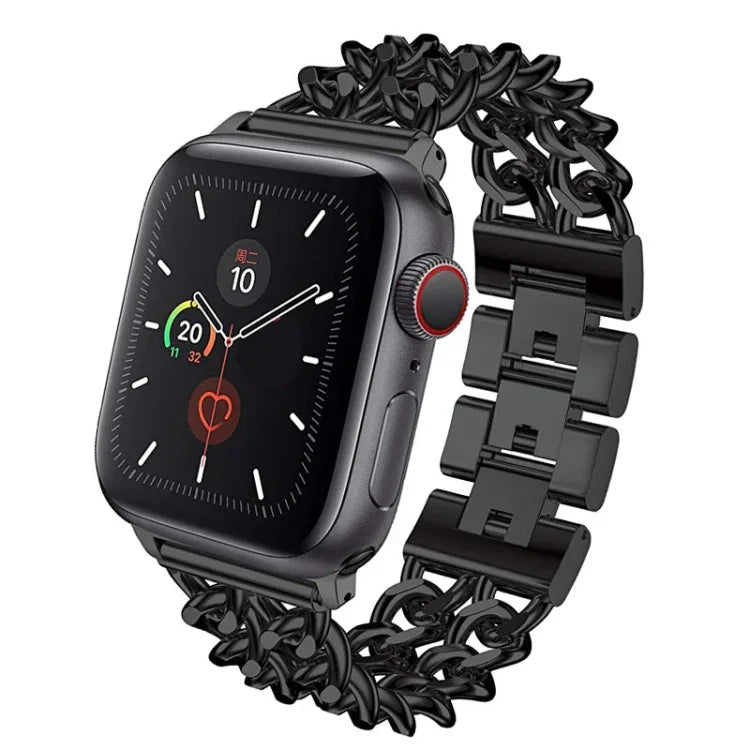 สายรัดนาฬิกาแบบโลหะคาวบอยสำหรับ Apple Watch Series, 7 41mm / 6 & SE & 5 & 4 40mm / 3 & 2 & 1 38mm, 7 45mm / 6 & SE & 5 & 4 44mm / 3 & 2 & 1 42mm