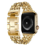 สายรัดนาฬิกาแบบโลหะคาวบอยสำหรับ Apple Watch Series, 7 41mm / 6 & SE & 5 & 4 40mm / 3 & 2 & 1 38mm, 7 45mm / 6 & SE & 5 & 4 44mm / 3 & 2 & 1 42mm