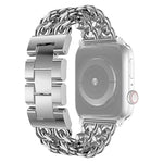 สายรัดนาฬิกาแบบโลหะคาวบอยสำหรับ Apple Watch Series, 7 41mm / 6 & SE & 5 & 4 40mm / 3 & 2 & 1 38mm, 7 45mm / 6 & SE & 5 & 4 44mm / 3 & 2 & 1 42mm