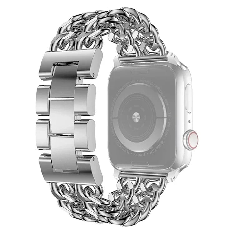 สายรัดนาฬิกาแบบโลหะคาวบอยสำหรับ Apple Watch Series, 7 41mm / 6 & SE & 5 & 4 40mm / 3 & 2 & 1 38mm, 7 45mm / 6 & SE & 5 & 4 44mm / 3 & 2 & 1 42mm