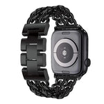 สายรัดนาฬิกาแบบโลหะคาวบอยสำหรับ Apple Watch Series, 7 41mm / 6 & SE & 5 & 4 40mm / 3 & 2 & 1 38mm, 7 45mm / 6 & SE & 5 & 4 44mm / 3 & 2 & 1 42mm