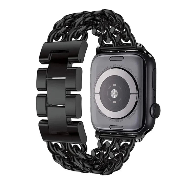 สายรัดนาฬิกาแบบโลหะคาวบอยสำหรับ Apple Watch Series, 7 41mm / 6 & SE & 5 & 4 40mm / 3 & 2 & 1 38mm, 7 45mm / 6 & SE & 5 & 4 44mm / 3 & 2 & 1 42mm