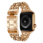 สายรัดนาฬิกาแบบโลหะคาวบอยสำหรับ Apple Watch Series, 7 41mm / 6 & SE & 5 & 4 40mm / 3 & 2 & 1 38mm, 7 45mm / 6 & SE & 5 & 4 44mm / 3 & 2 & 1 42mm