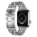 สายรัดนาฬิกาแบบโลหะคาวบอยสำหรับ Apple Watch Series, 7 41mm / 6 & SE & 5 & 4 40mm / 3 & 2 & 1 38mm, 7 45mm / 6 & SE & 5 & 4 44mm / 3 & 2 & 1 42mm