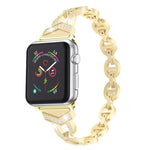 สายรัดนาฬิกาแบบเหล็กกล้าไร้สนิมเพชรสำหรับ Apple Watch Series, 7 41mm / 6 & SE & 5 & 4 40mm / 3 & 2 & 1 38mm, 7 45mm / 6 & SE & 5 & 4 44mm / 3 & 2 & 1 42mm