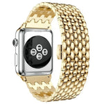 สายรัดนาฬิกาแบบโลหะลายเกล็ดปลา สำหรับ Apple Watch Series, 7 41mm / 6 & SE & 5 & 4 40mm / 3 & 2 & 1 38mm, 7 45mm / 6 & SE & 5 & 4 44mm / 3 & 2 & 1 42mm