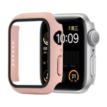 เคสป้องกัน PC+กระจกนิรภัยแบบกันกระแทก พร้อมกล่องบรรจุ สำหรับ Apple Watch 44mm (สีส้ม), สำหรับ Apple Watch Series 6 / 5 / 4 / Watch SE 44mm, สำหรับ Apple Watch Series 6 & SE & 5 & 4 44mm, สำหรับ Apple Watch Series 3 & 2 & 1 42mm