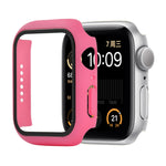 เคสป้องกัน PC+กระจกนิรภัยแบบกันกระแทก พร้อมกล่องบรรจุ สำหรับ Apple Watch 44mm (สีส้ม), สำหรับ Apple Watch Series 6 / 5 / 4 / Watch SE 44mm, สำหรับ Apple Watch Series 6 & SE & 5 & 4 44mm, สำหรับ Apple Watch Series 3 & 2 & 1 42mm