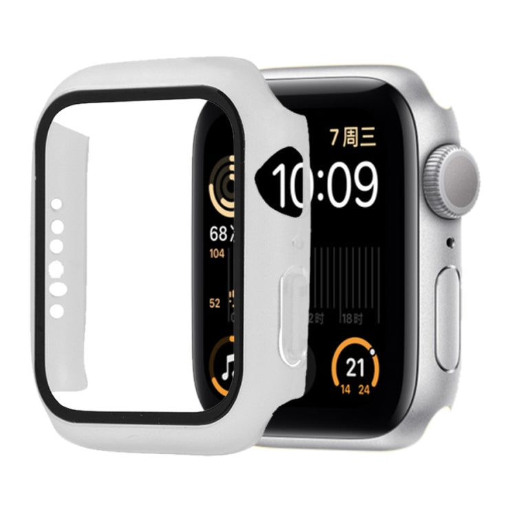 เคสป้องกัน PC+กระจกนิรภัยแบบกันกระแทก พร้อมกล่องบรรจุ สำหรับ Apple Watch 44mm (สีส้ม), สำหรับ Apple Watch Series 6 / 5 / 4 / Watch SE 44mm, สำหรับ Apple Watch Series 6 & SE & 5 & 4 44mm, สำหรับ Apple Watch Series 3 & 2 & 1 42mm