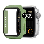 เคสป้องกัน PC+กระจกนิรภัยแบบกันกระแทก พร้อมกล่องบรรจุ สำหรับ Apple Watch 44mm (สีส้ม), สำหรับ Apple Watch Series 6 / 5 / 4 / Watch SE 44mm, สำหรับ Apple Watch Series 6 & SE & 5 & 4 44mm, สำหรับ Apple Watch Series 3 & 2 & 1 42mm
