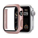เคสป้องกัน PC+กระจกนิรภัยแบบกันกระแทก พร้อมกล่องบรรจุ สำหรับ Apple Watch 44mm (สีส้ม), สำหรับ Apple Watch Series 6 / 5 / 4 / Watch SE 44mm, สำหรับ Apple Watch Series 6 & SE & 5 & 4 44mm, สำหรับ Apple Watch Series 3 & 2 & 1 42mm