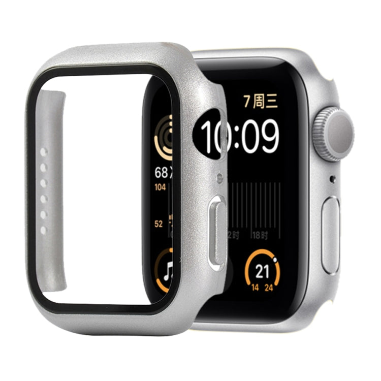 เคสป้องกัน PC+กระจกนิรภัยแบบกันกระแทก พร้อมกล่องบรรจุ สำหรับ Apple Watch 44mm (สีส้ม), สำหรับ Apple Watch Series 6 / 5 / 4 / Watch SE 44mm, สำหรับ Apple Watch Series 6 & SE & 5 & 4 44mm, สำหรับ Apple Watch Series 3 & 2 & 1 42mm