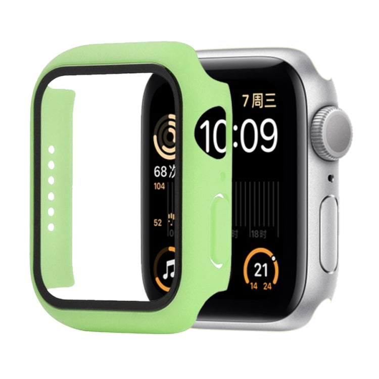 เคสป้องกัน PC+กระจกนิรภัยแบบกันกระแทก พร้อมกล่องบรรจุ สำหรับ Apple Watch 44mm (สีส้ม), สำหรับ Apple Watch Series 6 / 5 / 4 / Watch SE 44mm, สำหรับ Apple Watch Series 6 & SE & 5 & 4 44mm, สำหรับ Apple Watch Series 3 & 2 & 1 42mm