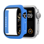 เคสป้องกัน PC+กระจกนิรภัยแบบกันกระแทก พร้อมกล่องบรรจุ สำหรับ Apple Watch 44mm (สีส้ม), สำหรับ Apple Watch Series 6 / 5 / 4 / Watch SE 44mm, สำหรับ Apple Watch Series 6 & SE & 5 & 4 44mm, สำหรับ Apple Watch Series 3 & 2 & 1 42mm