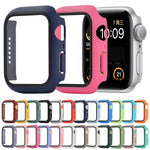 เคสป้องกัน PC+กระจกนิรภัยแบบกันกระแทก พร้อมกล่องบรรจุ สำหรับ Apple Watch 44mm (สีส้ม), สำหรับ Apple Watch Series 6 / 5 / 4 / Watch SE 44mm, สำหรับ Apple Watch Series 6 & SE & 5 & 4 44mm, สำหรับ Apple Watch Series 3 & 2 & 1 42mm