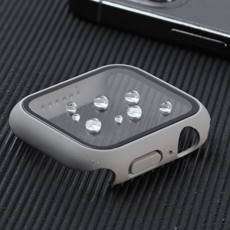 เคสป้องกัน PC+กระจกนิรภัยแบบกันกระแทก พร้อมกล่องบรรจุ สำหรับ Apple Watch 44mm (สีส้ม), สำหรับ Apple Watch Series 6 / 5 / 4 / Watch SE 44mm, สำหรับ Apple Watch Series 6 & SE & 5 & 4 44mm, สำหรับ Apple Watch Series 3 & 2 & 1 42mm