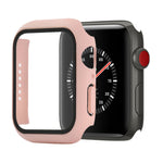 เคสป้องกัน PC+กระจกนิรภัยแบบกันกระแทก พร้อมกล่องบรรจุ สำหรับ Apple Watch 44mm (สีส้ม), สำหรับ Apple Watch Series 6 / 5 / 4 / Watch SE 44mm, สำหรับ Apple Watch Series 6 & SE & 5 & 4 44mm, สำหรับ Apple Watch Series 3 & 2 & 1 42mm